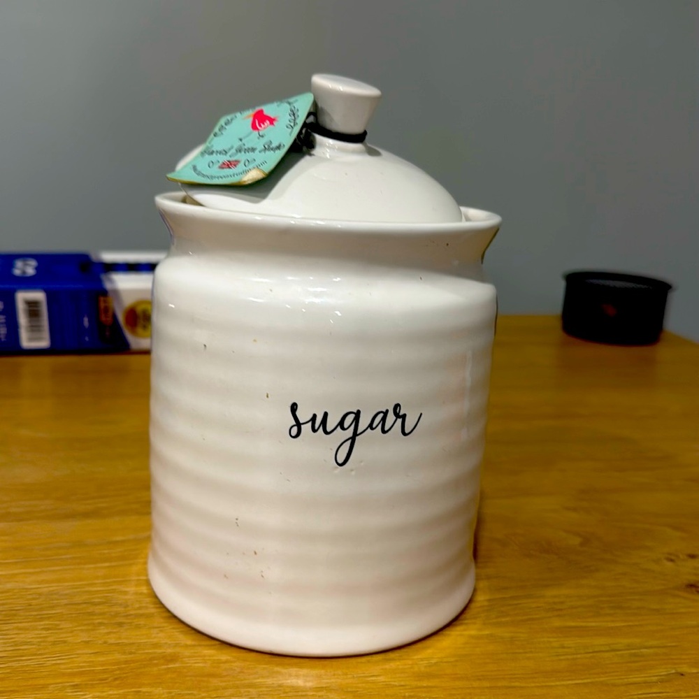 Brand new with tag sugar jar